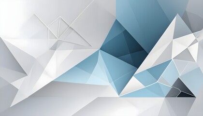 Obraz premium Fond géométrique abstrait moderne professionnel losange futuriste blanc, gris et bleu clair.