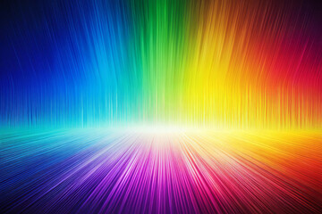 Obraz premium Vibrant rainbow gradient background with smooth lines and depth