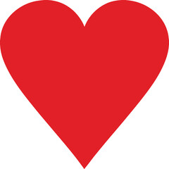 red heart vector illustration design
