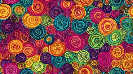 Vibrant Swirl Pattern Abstract Colorful Background