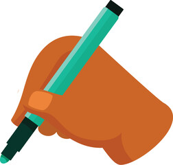 Close up of hand using a digital pen, possibly writing, drawing, or interacting with a virtual screen