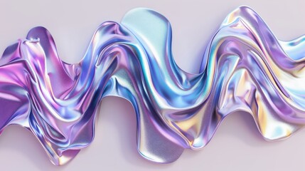 Set of Shiny Liquid Metal 3D Form for Modern Design and Graphics Projects