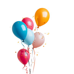 balloons isolated on white