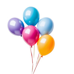 balloons isolated on white