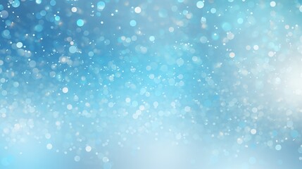 Shimmering Light Blue Glitter Bokeh Effect on an Abstract Background for Creative Design and Artistic Inspirations