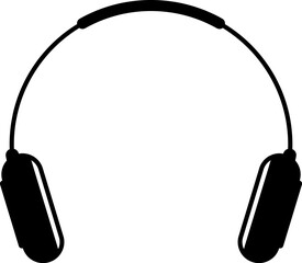 Simple vector icon. Flat illustration on a theme headphones