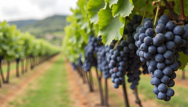 racimo de uvas en el vi&ntilde;edo