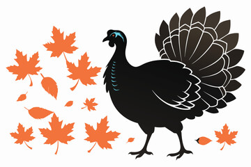 The Turkey  the Leaves  A Falltime Tradition A.eps