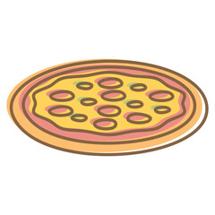 Hand Drawn Pizza