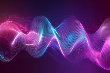 data signals layers on dark blue background