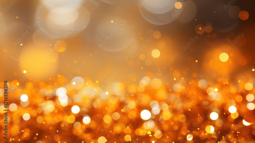Poster soft orange and yellow bokeh lights creating an abstract background perfect for artistic projects an