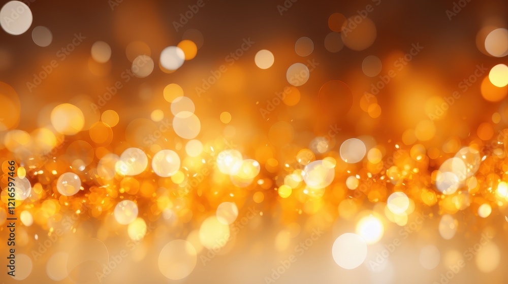 Poster abstract soft bokeh background with orange and yellow tones creating a warm and vibrant atmosphere f