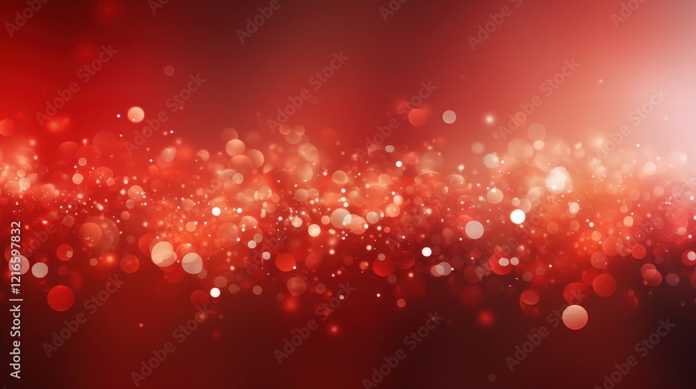 Aufkleber vibrant red abstract background with bokeh effect for creative projects and digital designs