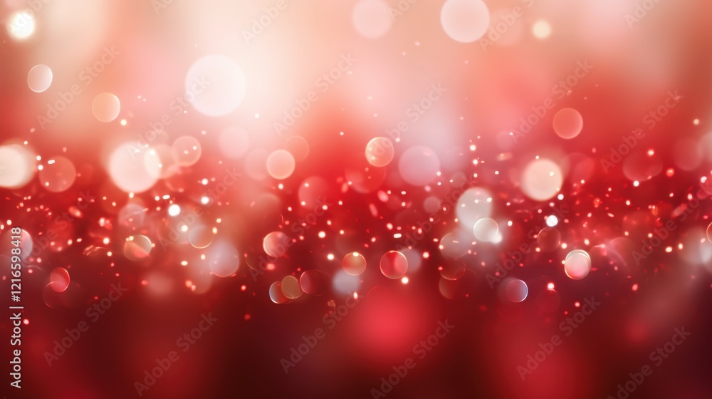 Poster abstract red background with bokeh effect for design, marketing, or artistic projects featuring a wa