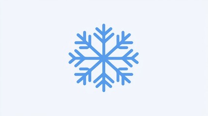 A Stunning Blue Snowflake Design: A Symbol of Winter Wonderland