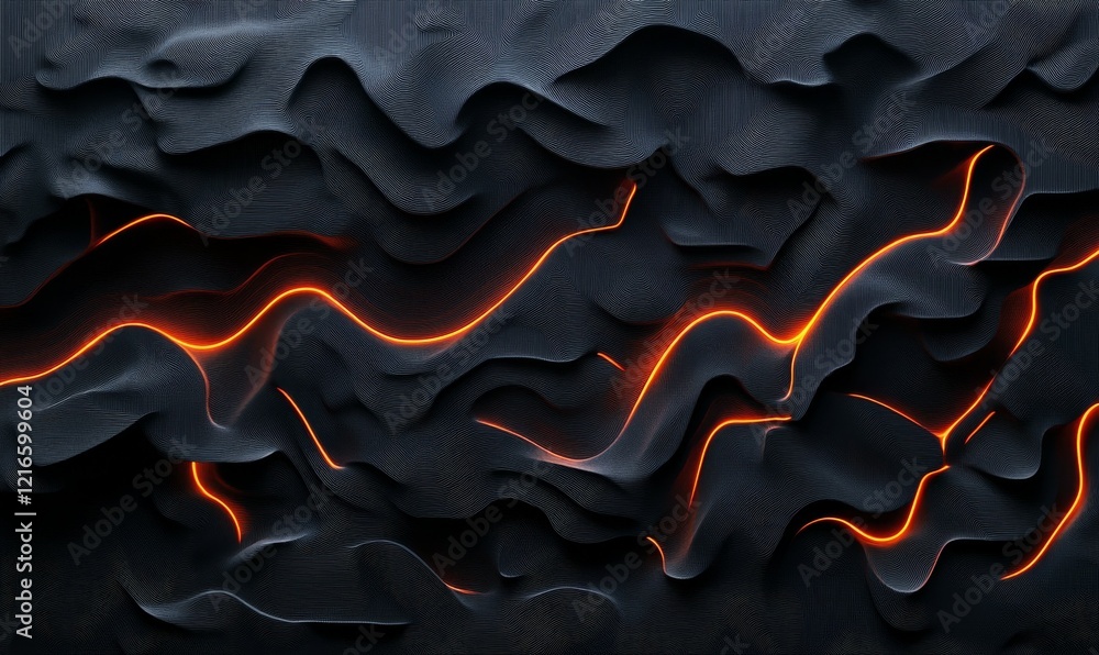 Aufkleber minimalist neural network design with glowing lines creates futuristic atmosphere. glowing elements 