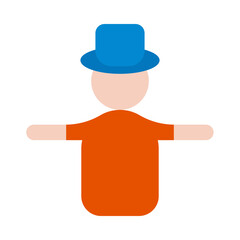 Scarecrow flat icon