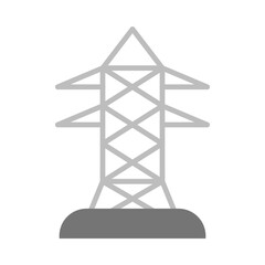 Electric tower flat icon