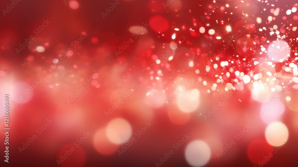 Poster vibrant red abstract background with bokeh effect creating a dreamy atmosphere for creative design p