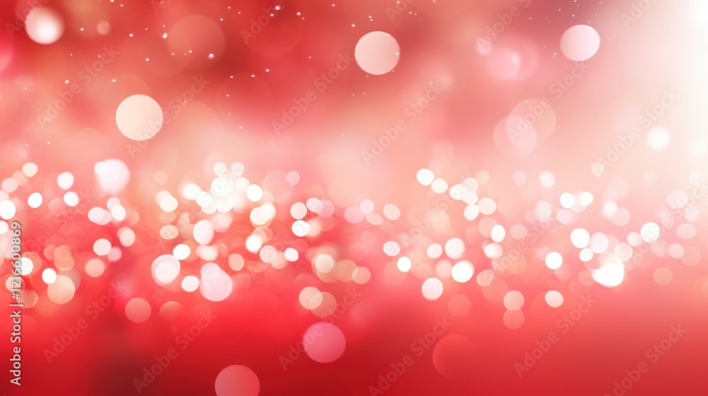 Poster vibrant red abstract background with bokeh effect for artistic projects, design usage, and creative 