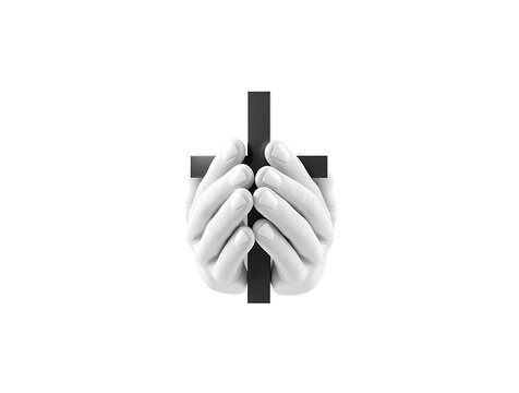 recommend clip art: Hands Holding Cross Religious Symbol Faith Hope Prayer
