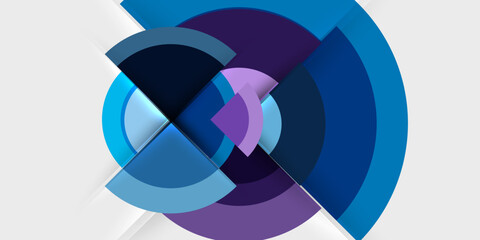 Target circle geometric abstract shapes. Vector Illustration For Wallpaper, Banner, Background, Card, Book Illustration, landing page