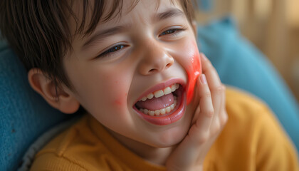 child with toothache