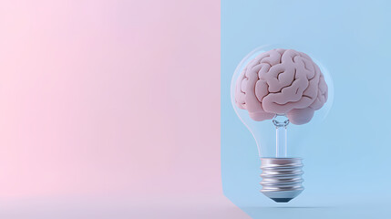 Light bulb art of inspiration and creativity