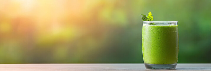 A serene image of a person enjoying a healthy smoothie in the morning while sitting by a window with natural light, promoting nutritious breakfast habits,