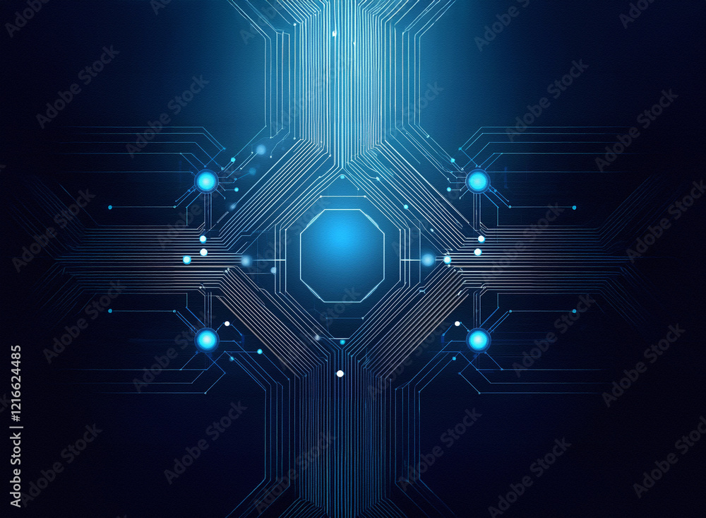 Poster abstract digital artwork featuring a grainy paper texture. geometric, interconnected lines form a ce