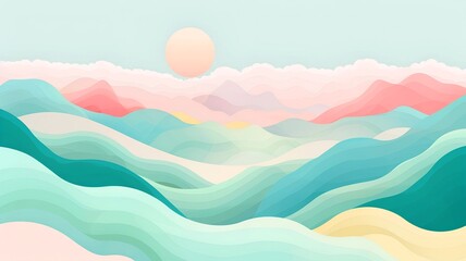 Dream cloudscape illustration