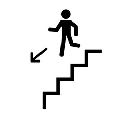man walking down the stairs © Little