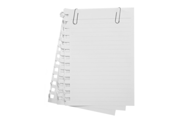 isolated sheet of paper