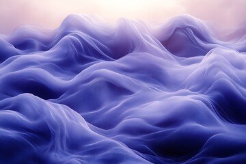 Obraz premium Abstract purple wavy landscape.