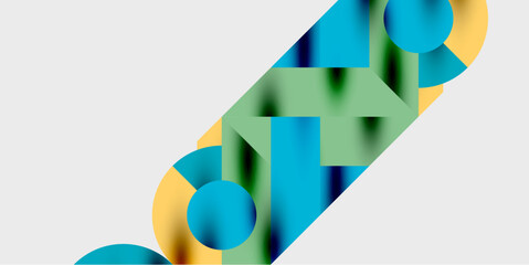 Vibrant abstract background circles with smooth gradients, creating a dynamic and modern design. Ideal for creative, tech, or contemporary-themed projects