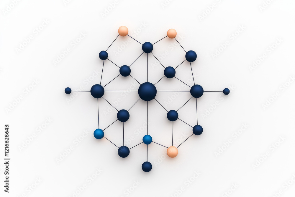 Poster a minimalist illustration of interconnected nodes forming a secure network, symbolizing the preserva