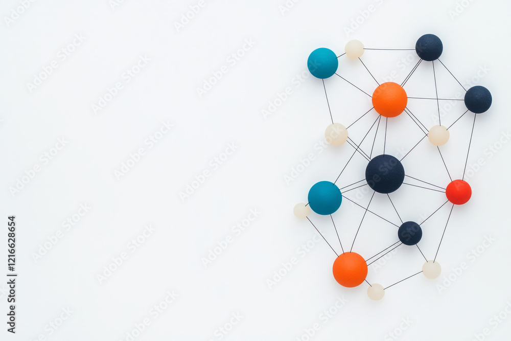 Poster a minimalist illustration of interconnected nodes forming a secure network, symbolizing the preserva
