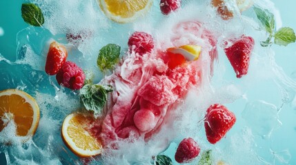 Frozen Fruit Delight: A Refreshing Summer Drink