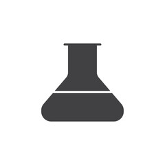 Flask icon Vector logo set flat