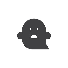 Ghost icon Vector logo set flat