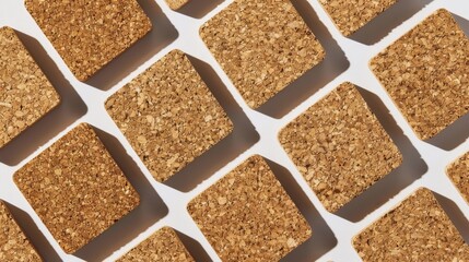 Cork Tiles Geometric Pattern