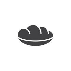 Bread icon Vector logo set flat