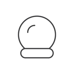 Crystal ball icon representing fortune-telling or prediction.