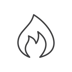 Flame icon symbolizing fire or heat.