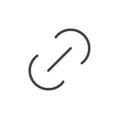 Simple chain link icon symbolizing connections or relationships.