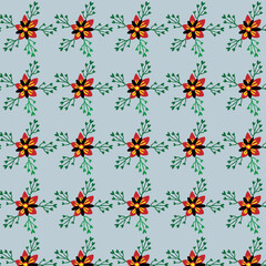 seamless pattern with flowers