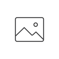 Simple image icon symbolizing photos or media.