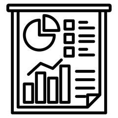 business plan single icon