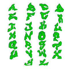 Graffiti Font Alfabet Letters Urban Typography