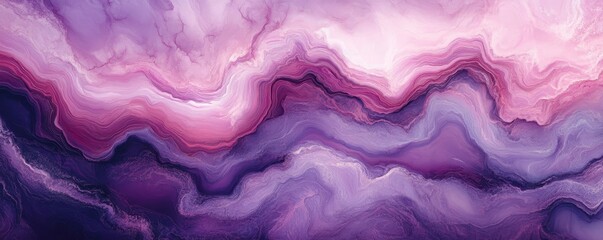dark purple and pink background, vintage marbled textured border with soft cloudy center light, Generative AI